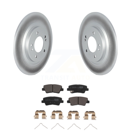 Rear Coated Disc Brake Rotors Ceramic Pad Kit For Kia Cadenza With Electric Parking KGT-102859