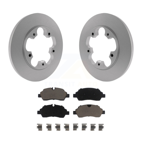 Rear Coated Brake Rotor & Ceramic Pad Kit For Ford Transit-250 Transit-150 Transit-350 HD KGC-101540