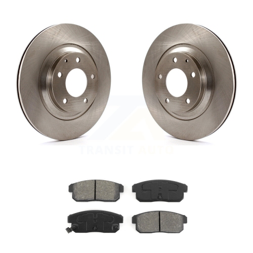 TRANSIT AUTO  Rear Disc Brake Rotors And Semi-Metallic Pads Kit for 2004-2011 Mazda Rx-8 K8S-101874