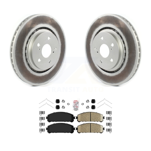 Front Coat Brake Rotors Ceramic Pad Kit For Lexus RX350 Toyota Camry