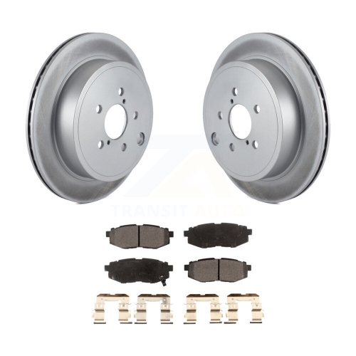 Rear Coat Brake Rotors Ceramic Pad Kit For Subaru Outback Legacy BRZ Scion FR-S Toyota 86 KGT-101608