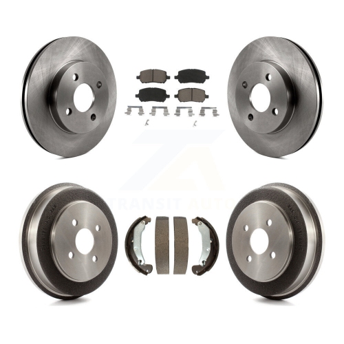 CMX  Front Rear Brake Rotors Ceramic Pad & Drum Kit for Pontiac Chevrolet Cobalt Saturn Ion G5 K8C-102432