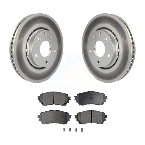 Front Coated Brake Rotors Semi-Metallic Pad Kit For 2019-2021 Mazda 6 Naturally Aspirated KGF-102230