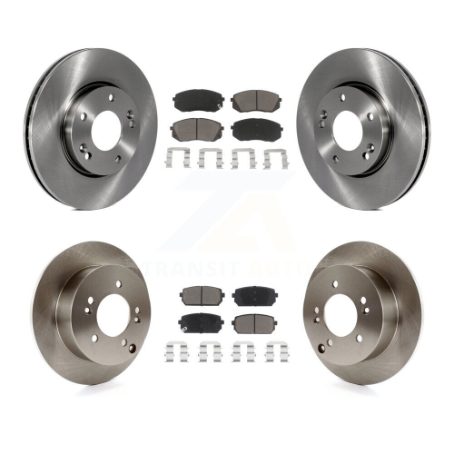 CMX  Front Rear Disc Brake Rotors And Ceramic Pads Kit for 2007-2009 Kia Rondo K8C-101343