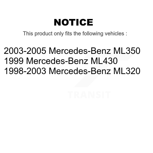 Disques de frein avant et plaquettes en céramique pour Mercedes-Benz ML320 ML350 ML430 K8C-100629