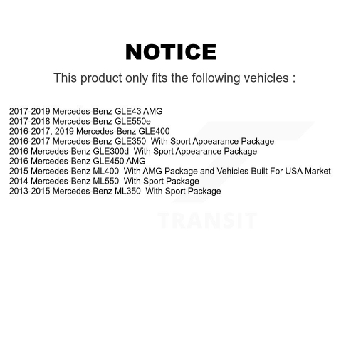 Disque de frein arrière semi-métallique pour Mercedes-Benz ML350 GLE400 GLE350 KLE43 KGF-102537