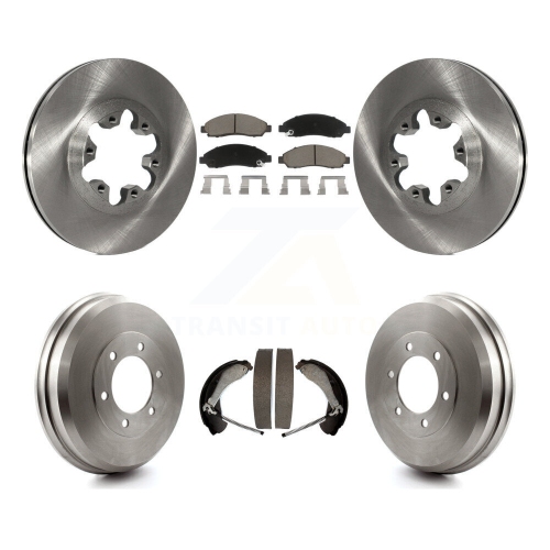 CMX  Front Rear Brake Rotor Ceramic Pad Drum Kit for Chevrolet Colorado Gmc Canyon Isuzu I-280 K8C-102395