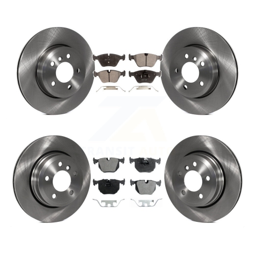 Front Rear Disc Brake Rotors And Ceramic Pads Kit For 2004-2010 BMW X3 K8T-101331
