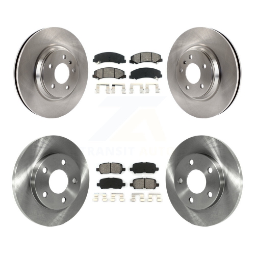 TRANSIT AUTO  Front Rear Disc Brake Rotors And Semi-Metallic Pads Kit for Chevrolet Impala Limited K8S-100811