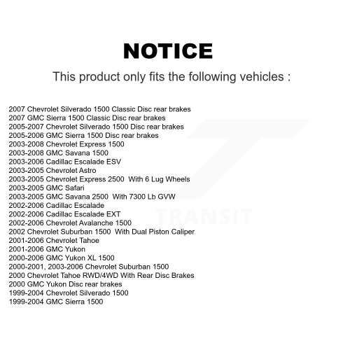 Ensemble de plaquettes de disque de frein semi-métalliques enduites à l'avant pour Chevrolet GMC Silverado 1500 Sierra XL KGA-100787