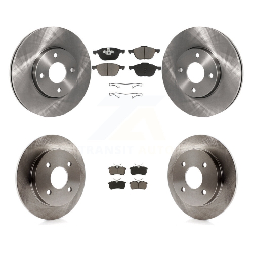CMX  Front Rear Disc Brake Rotor And Ceramic Pad Kit for 2005-2007 Ford Focus Rear Brakes K8C-100753