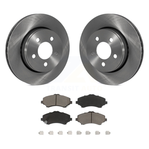 CMX  Front Disc Brake Rotors And Ceramic Pads Kit for Jeep Liberty Dodge Nitro K8C-100287