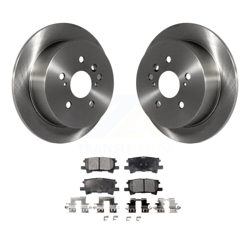 TRANSIT AUTO  Rear Disc Brake Rotors And Ceramic Pad Kit for Lexus Rx350 Toyota Highlander Rx330 Rx400H K8T-101903