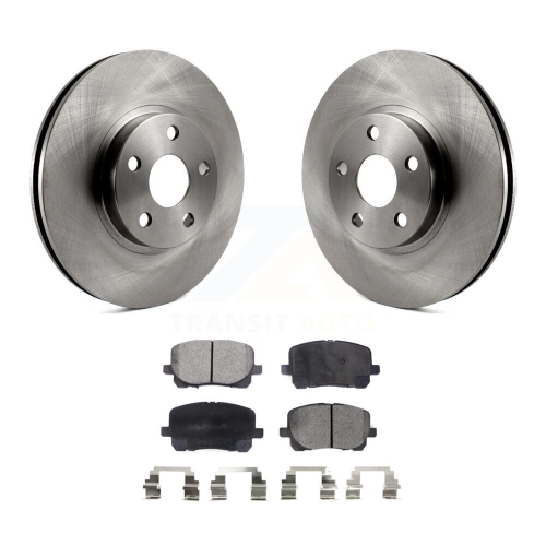 TRANSIT AUTO  Front Disc Brake Rotor & Ceramic Pad Kit for 2003-2008 Toyota Corolla Matrix Pontiac Vibe K8T-100344