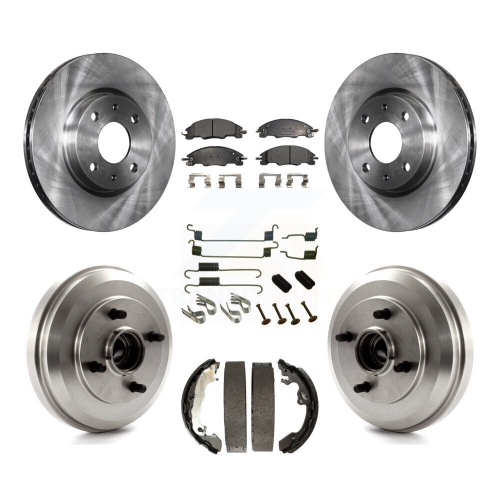 TRANSIT AUTO  Front Rear Disc Brake Rotor Semi-Metallic Pad And Drum Kit (7PC) for 2009-2011 Ford Focus K8F-102038
