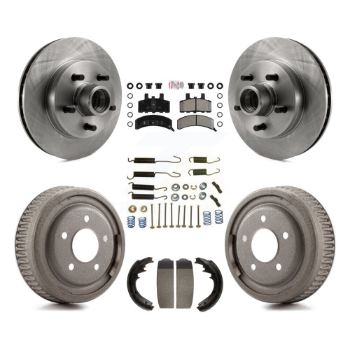 Ensemble de tambours semi-métalliques de plaquettes de frein arrière avant pour GMC Yukon propulsion arrière avec moteur à ESSENCE K-8&nbsp;A-105353