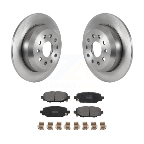 TRANSIT AUTO  Rear Disc Brake Rotors And Semi-Metallic Pads Kit for Jeep Wrangler K8F-103674