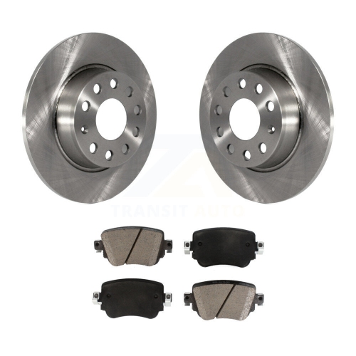 CMX  Rear Disc Brake Rotors Ceramic Pad Kit for Volkswagen Golf Sportwagen Passat Gti Alltrack K8C-101694