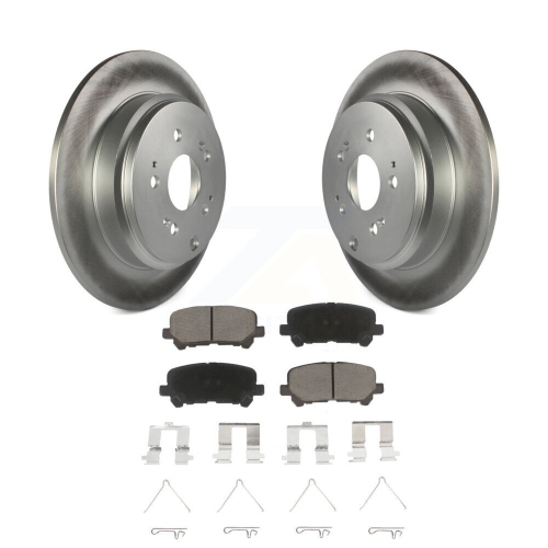 Rear Coated Disc Brake Rotors And Ceramic Pads Kit For Honda Odyssey Pilot Acura MDX ZDX KGC-101834
