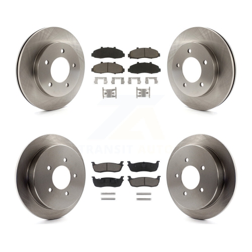 CMX  Front Rear Disc Brake Rotors And Ceramic Pads Kit for Ford F-150 4Wd K8C-100791