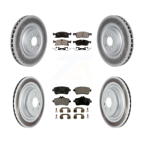 Disques de frein avant enduits arrière Semi-métalliques Kit pour Mercedes-Benz GL350 GLS450 GL450 KGF-102576