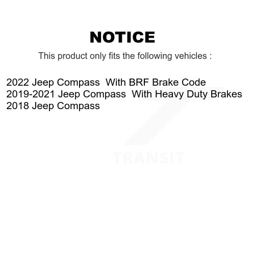 Plaquettes de frein arrière en céramique à l'avant et disques perforés enduits de revêtement pour Jeep Compass KDA-100684