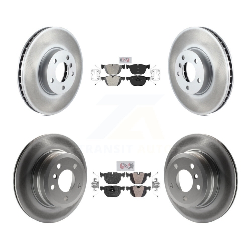 TRANSIT AUTO  Front Rear Semi-Metallic Pads And Coated Disc Brake Rotors Kit for Bmw X5 X6 Kga-102291