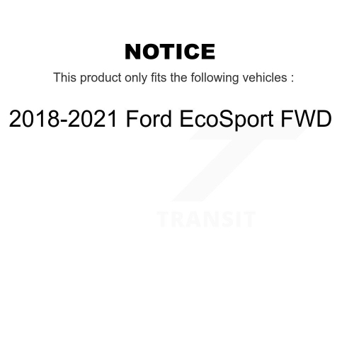 Kit de rotor de frein avant en céramique à revêtement semi-métallique arrière pour Ford EcoSport 2018-2021 à TA KGA-104866