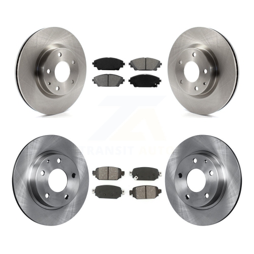 Front Rear Disc Brake Rotors And Semi-Metallic Pads Kit For 2019-2022 Mazda CX-3 AWD K8S-102706