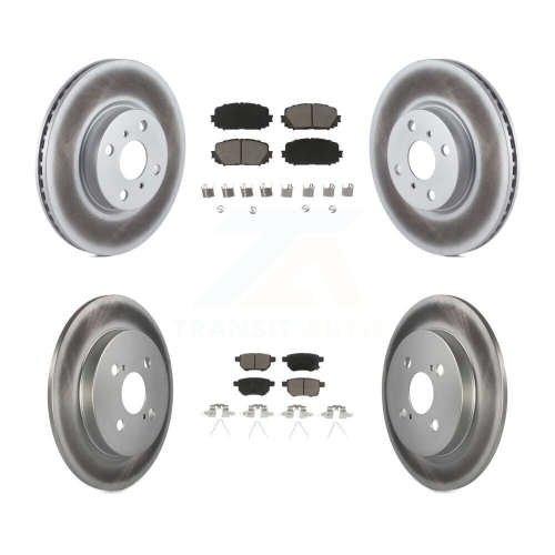 Disques de frein à disque recouverts à l'avant et plaquettes en céramique pour Toyota Yaris KGC-101146