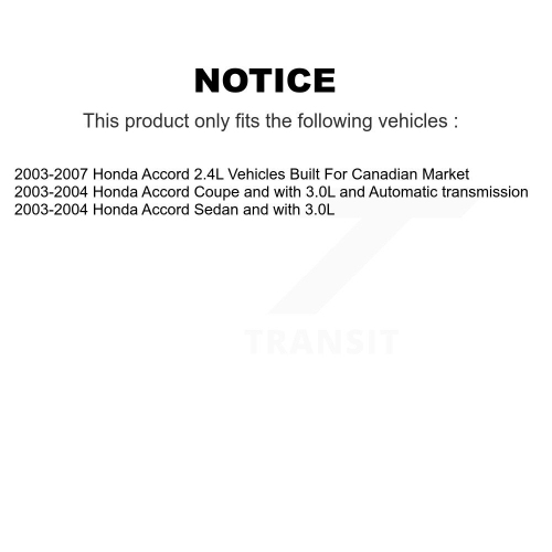 Front Rear Coated Disc Brake Rotors And Ceramic Pads Kit For Honda Accord KGT-100845