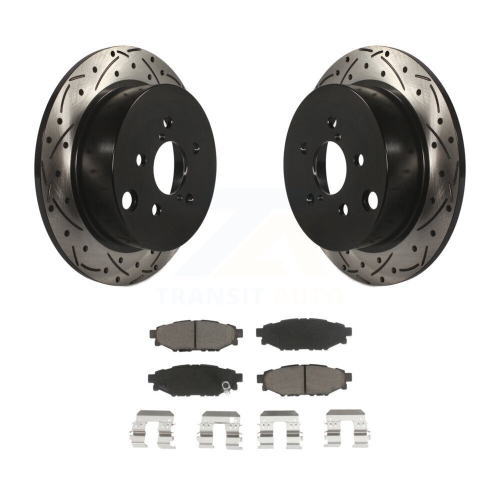 Ensemble de plaquettes en céramique pour disque de frein à fente de perceuse arrière pour Subaru Crosstrek Impreza Forester XV KDC-100796