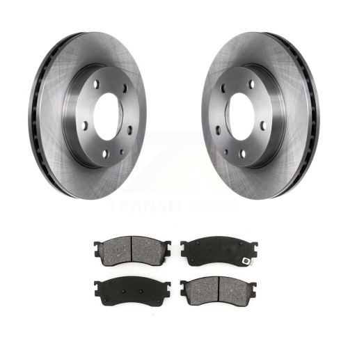 Front Disc Brake Rotors And Semi-Metallic Pads Kit For Mazda Protege Protege5 K8S-100281