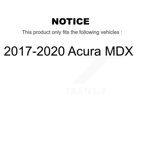 Disques de frein à disque perforés et plaquettes en céramique enduits pour Acura MDX KDA-101869 2017-2020