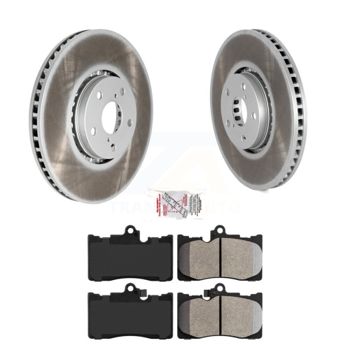 Front Coated Brake Rotors Semi-Metallic Pad Kit For Lexus IS350 IS300 GS350 GS450h IS200t KGA-103363
