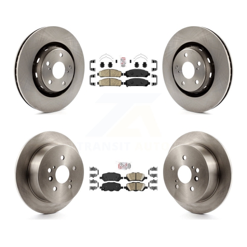 TRANSIT AUTO  Front Rear Ceramic Pads And Disc Brake Rotors Kit for 2009-2016 Toyota Venza K8A-102950