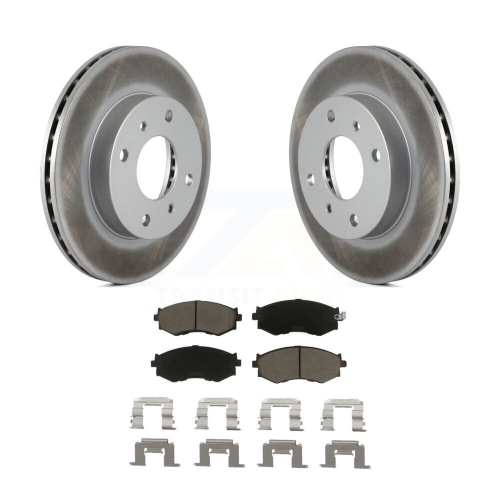 Front Coat Brake Rotor Ceramic Pad Kit For Nissan Sentra 240SX Axxess Stanza INFINITI G20 KGC-100472