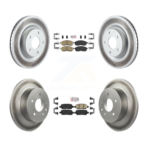 Plaquettes de frein arrière en céramique à l'avant et disques recouverts pour Nissan Altima KGA-102151