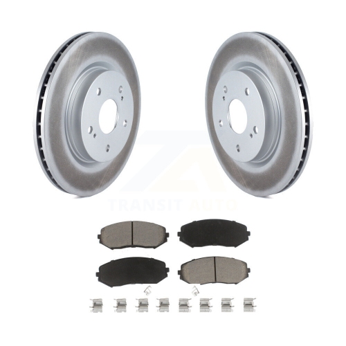 Front Coated Disc Brake Rotors And Ceramic Pads Kit For 2006-2013 Suzuki Grand Vitara KGC-100594