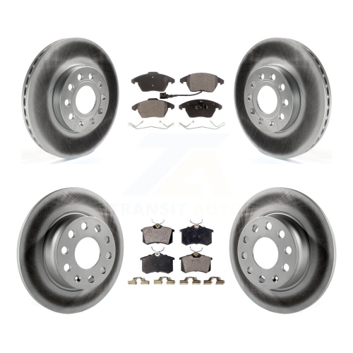 Disques de frein à disque recouverts à l'avant et plaquettes semi-métalliques pour Volkswagen Beetle KGF-102282