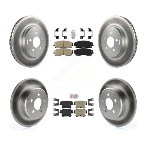 Plaquettes de frein avant arrière en céramique et ensemble de disques de frein enduits pour Dodge charger 2015-2018 à propulsion et 3,6&nbsp;L