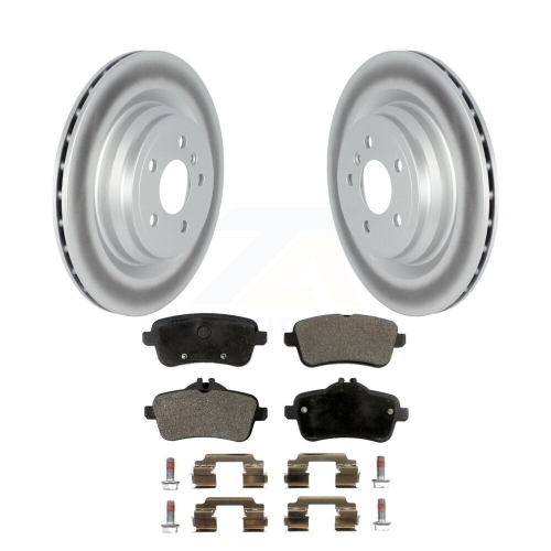 Rear Coated Brake Rotor & Ceramic Pad Kit For Mercedes-Benz ML350 GLE350 GLE43 AMG GLE400 KGT-102687