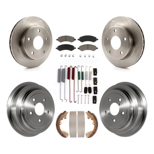 Disques de frein arrière avant, tambour à plaquettes en céramique pour Dodge RAM Mitsubishi Raider K8C-102383 Dakota