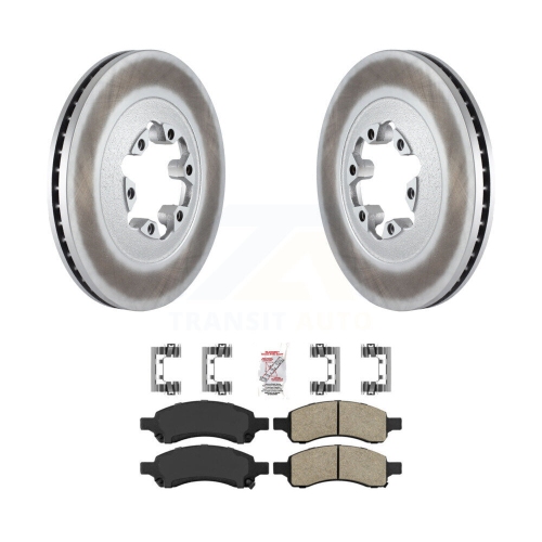 Front Coated Disc Brake Rotors And Ceramic Pads Kit For Chevrolet Colorado GMC Canyon KGA-100900