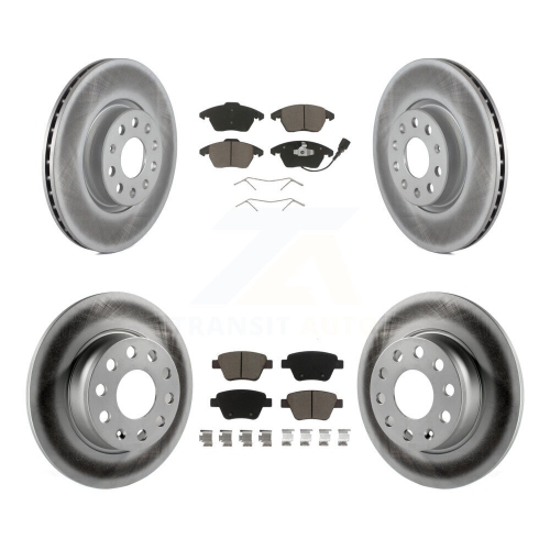 Disques de frein à disque et plaquettes de céramique à revêtement arrière avant pour Volkswagen Beetle GTI KGC-100616