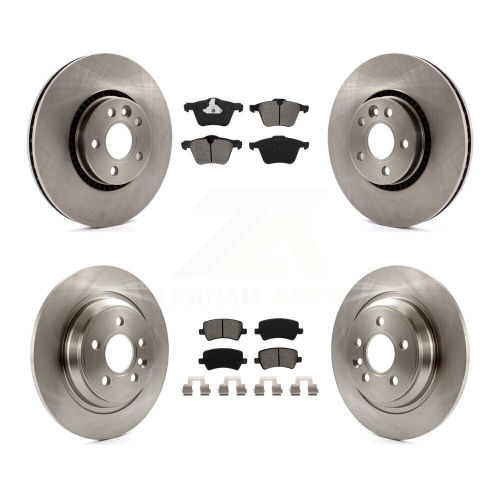 Front Rear Disc Brake Rotor And Semi-Metallic Pad Kit For Volvo S60 V60 Cross Country V70 K8S-101396