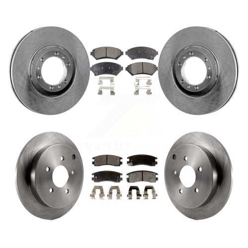 Disques de frein arrière avant et plaquettes semi-métalliques pour Pontiac Montana K8F-100718