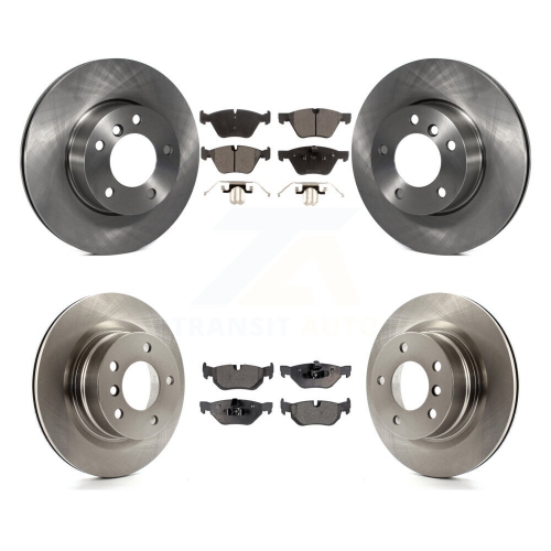 Front Rear Disc Brake Rotors And Semi-Metallic Pads Kit For 2008-2013 BMW 128i K8F-101273