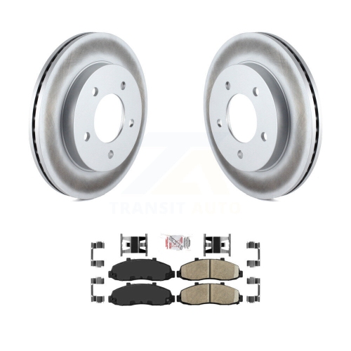 Disques de frein avant recouverts et plaquettes en céramique pour Ford F-150 Heritage 4WD KGA-100447