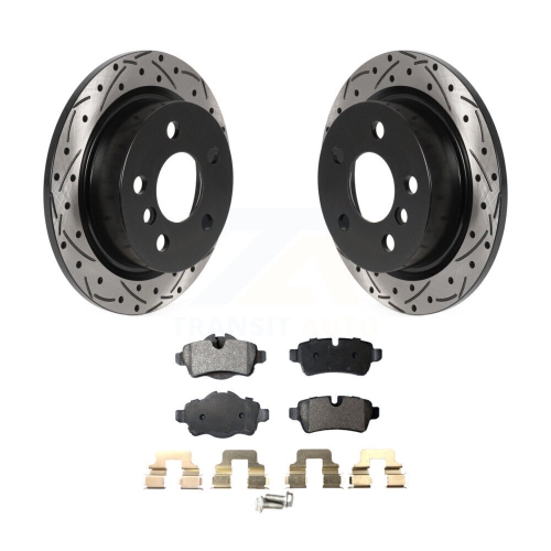 Kit de plaquettes en céramique pour disque de frein à fente percé à l'arrière pour Mini Cooper 2014 avec roues à 5 écrous KDT-100959